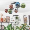Gastor Plafoniera, Lampada a sfera Blu, Cromo, Verde, Ramato, Grigio fumo, 10-Luci
