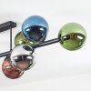 Gastor Plafoniera, Lampada a sfera Blu, Cromo, Verde, Ramato, Grigio fumo, 10-Luci