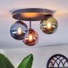 Chehalis Plafoniera, Lampada a sfera 30 cm Blu, Verde, Ramato, 3-Luci