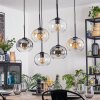 Apedo Lampadario a sospensione, Lampada a sfera, Lampada a sospensione Ambrato, Chiaro, Grigio fumo, 6-Luci