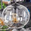 Apedo Lampadario a sospensione, Lampada a sfera, Lampada a sospensione Ambrato, Chiaro, Grigio fumo, 6-Luci