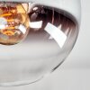 Gastor Plafoniera, Lampada a sfera Cromo, Chiaro, Grigio fumo, 3-Luci