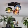 Koyoto Plafoniera, Lampada a sfera 30 cm Blu, Verde, Chiaro, Ramato, 3-Luci