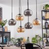 Apedo Lampadario a sospensione, Lampada a sfera, Lampada a sospensione Ambrato, Grigio fumo, 6-Luci