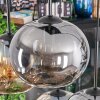 Apedo Lampadario a sospensione, Lampada a sfera, Lampada a sospensione Ambrato, Grigio fumo, 6-Luci