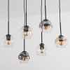 Ripoll Lampadario a sospensione, Lampada a sfera, Lampada a sospensione Ambrato, Chiaro, Grigio fumo, 6-Luci