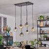 Ripoll Lampadario a sospensione, Lampada a sfera, Lampada a sospensione Ambrato, Chiaro, Grigio fumo, 6-Luci