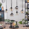Ripoll Lampadario a sospensione, Lampada a sfera, Lampada a sospensione Ambrato, Chiaro, Grigio fumo, 6-Luci