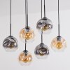 Ripoll Lampadario a sospensione, Lampada a sfera, Lampada a sospensione Ambrato, Chiaro, Grigio fumo, 6-Luci