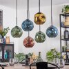 Ripoll Lampadario a sospensione, Lampada a sfera, Lampada a sospensione Blu, Oro, Verde, Ramato, 6-Luci