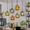 Ripoll Lampadario a sospensione, Lampada a sfera, Lampada a sospensione Blu, Oro, Verde, Ramato, 6-Luci
