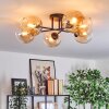 Koyoto Plafoniera, Lampada a sfera Ambrato, Chiaro, 6-Luci