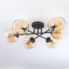 Koyoto Plafoniera, Lampada a sfera Ambrato, Chiaro, 6-Luci