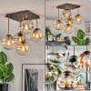 Gastor Plafoniera, Lampada a sfera Oro, Nero, 5-Luci