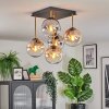 Gastor Plafoniera, Lampada a sfera Oro, Nero, 5-Luci
