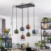 Koyoto Lampadario a sospensione, Lampada a sfera, Lampada a sospensione Blu, Verde, Ramato, 6-Luci