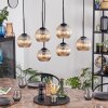 Koyoto Lampadario a sospensione, Lampada a sfera, Lampada a sospensione Ambrato, 6-Luci