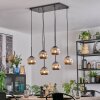 Ripoll Lampadario a sospensione, Lampada a sfera, Lampada a sospensione Cromo, Grigio fumo, 6-Luci