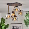 Koyoto Plafoniera, Lampada a sfera Oro, Nero, 5-Luci