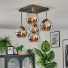 Koyoto Plafoniera, Lampada a sfera Oro, Nero, 5-Luci