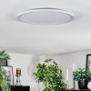 Zuren Plafoniera, Panel LED Bianco, 1-Luce, Cambia colore