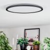 Zuren Plafoniera, Panel LED Nero, 1-Luce, Cambia colore