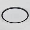 Zuren Plafoniera, Panel LED Nero, 1-Luce, Cambia colore
