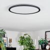 Zuren Plafoniera, Panel LED Nero, 1-Luce, Cambia colore