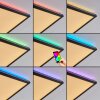 Zuren Plafoniera, Panel LED Nero, 1-Luce, Cambia colore