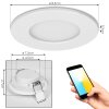 Ramek Plafoniera, Lampada da incasso LED Bianco, 3-Luci