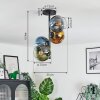 Koyoto Plafoniera, Lampada a sfera 31 cm Blu, Oro, Verde, Chiaro, 4-Luci