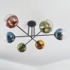 Koyoto Plafoniera, Lampada a sfera 78 cm Blu, Oro, Verde, Chiaro, Ramato, 6-Luci