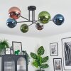 Gastor Plafoniera, Lampada a sfera 80 cm Blu, Cromo, Verde, Ramato, Grigio fumo, 6-Luci