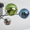 Gastor Plafoniera, Lampada a sfera 80 cm Blu, Cromo, Verde, Ramato, Grigio fumo, 6-Luci