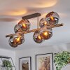 Koyoto Plafoniera, Lampada a sfera Oro, Nero, 8-Luci