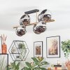 Koyoto Plafoniera, Lampada a sfera Oro, Nero, 8-Luci