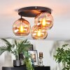 Koyoto Plafoniera, Lampada a sfera Ambrato, 3-Luci