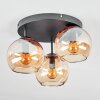 Koyoto Plafoniera, Lampada a sfera Ambrato, 3-Luci