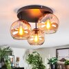 Koyoto Plafoniera, Lampada a sfera Ambrato, 3-Luci