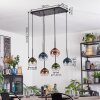 Koyoto Lampadario a sospensione, Lampada a sfera, Lampada a sospensione Blu, Verde, Chiaro, Ramato, 6-Luci