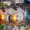 Koyoto Lampadario a sospensione, Lampada a sfera, Lampada a sospensione Blu, Cromo, Oro, Ramato, Grigio fumo, 6-Luci