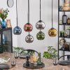 Koyoto Lampadario a sospensione, Lampada a sfera, Lampada a sospensione Blu, Cromo, Oro, Ramato, Grigio fumo, 6-Luci