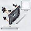 Gastor Plafoniera, Lampada a sfera Oro, Nero, 5-Luci