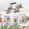 Koyoto Plafoniera, Lampada a sfera Oro, Nero, 8-Luci