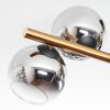 Koyoto Plafoniera, Lampada a sfera Oro, Nero, 8-Luci