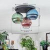 Koyoto Plafoniera, Lampada a sfera Blu, Verde, Ramato, 3-Luci