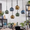 Ripoll Lampadario a sospensione, Lampada a sfera, Lampada a sospensione Blu, Oro, Verde, 6-Luci