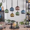 Koyoto Lampadario a sospensione, Lampada a sfera, Lampada a sospensione Blu, Oro, Verde, Ramato, 6-Luci