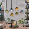 Koyoto Lampadario a sospensione, Lampada a sfera, Lampada a sospensione Blu, Oro, Verde, Chiaro, 6-Luci