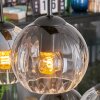 Koyoto Lampadario a sospensione, Lampada a sfera, Lampada a sospensione Ambrato, Chiaro, Grigio fumo, 6-Luci
